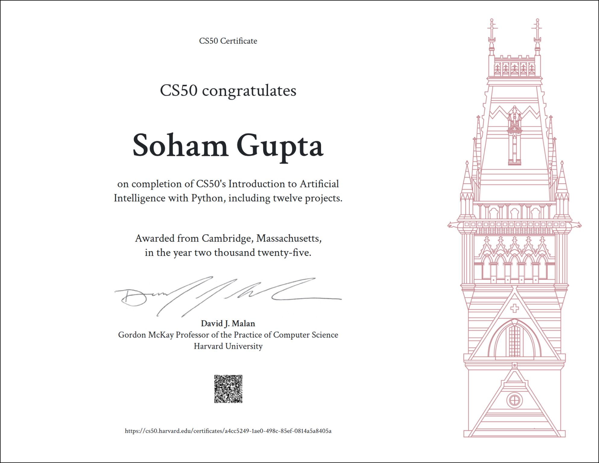 CS50AI, Harvard University